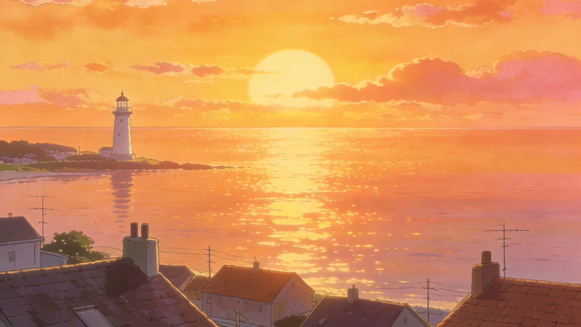海滨黄昏·塔