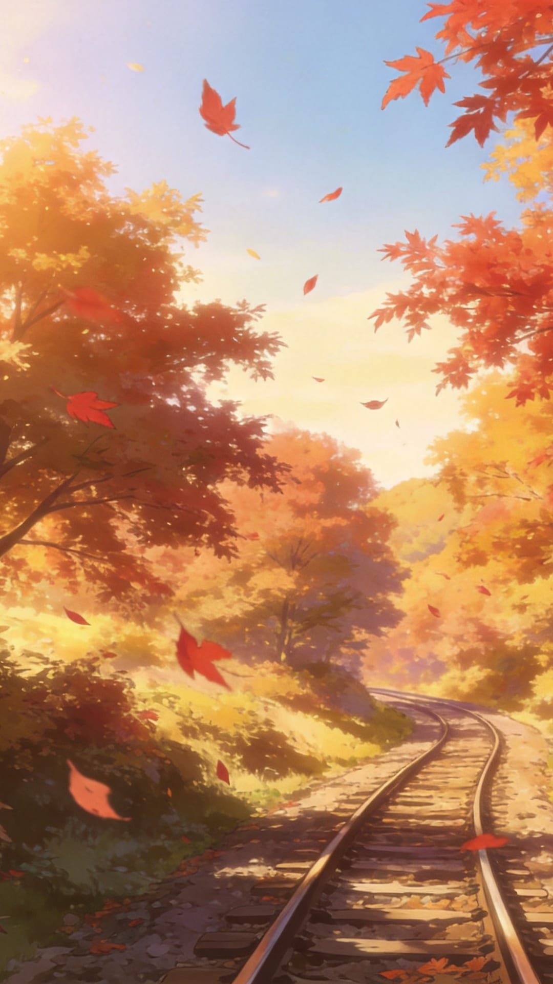 秋日铁道·枫