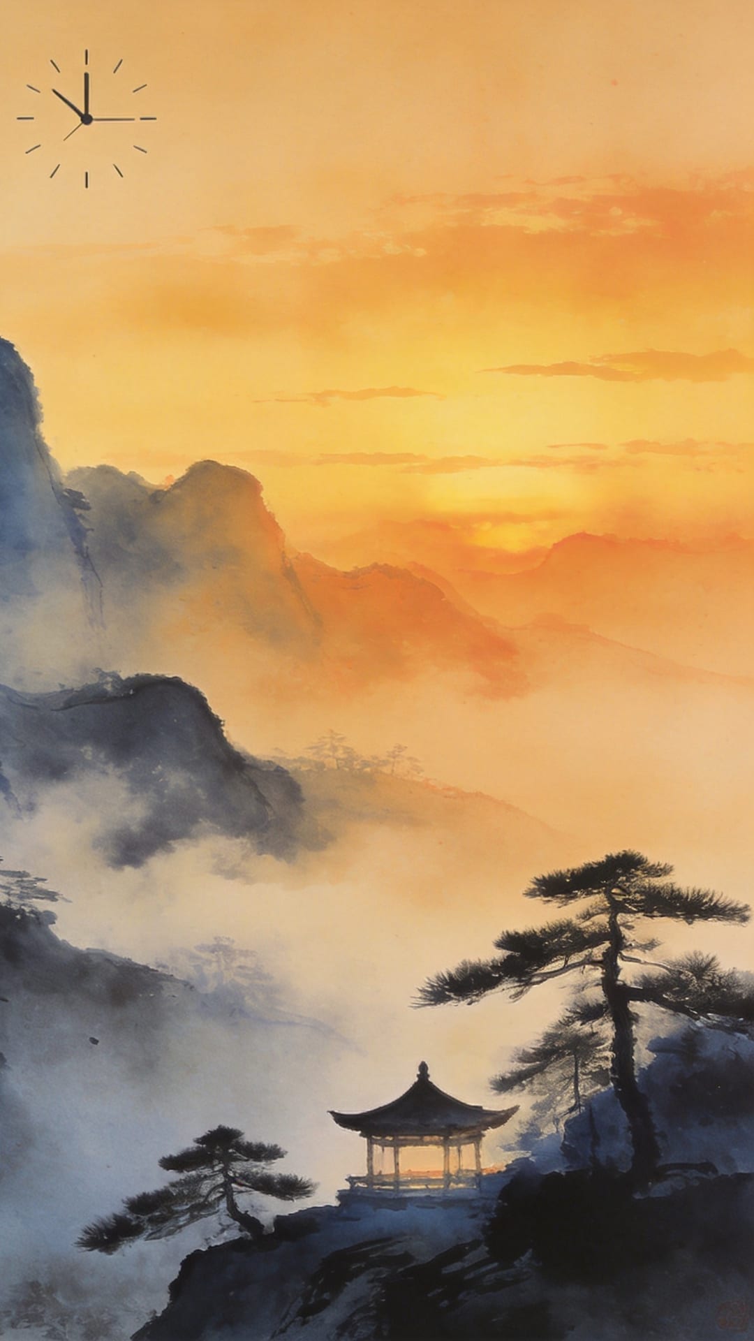 水墨千山·暮